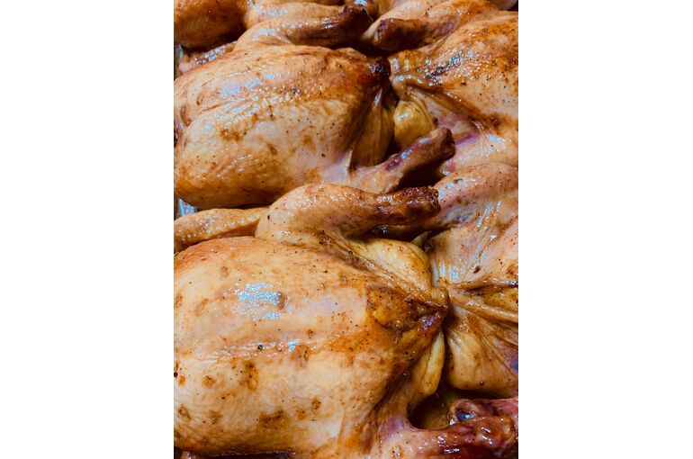 roast chickens
